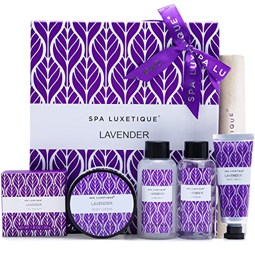Spa Luxetique Coffret Bain Lavande 6 Pi&egrave;ces