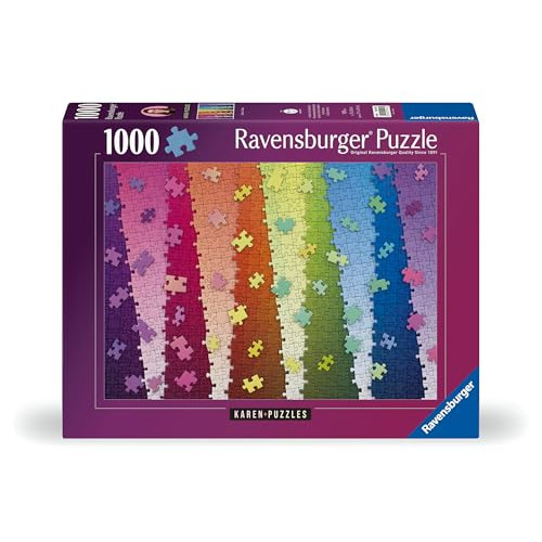 Puzzle Ravensburger 1000 pi&egrave;ces "Couleurs sur couleurs" x Karen Puzzles
