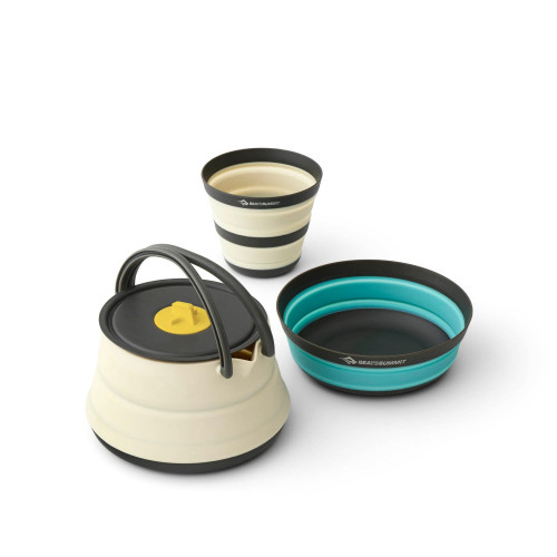 Set de 3 pi&egrave;ces pliables, compos&eacute; d'une bouilloire Frontier UL de 1,3 L, d'un gobelet et d'un bol&Acirc;