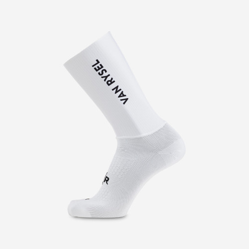 Chaussettes v&eacute;lo route RCR R blanc | Decathlon
