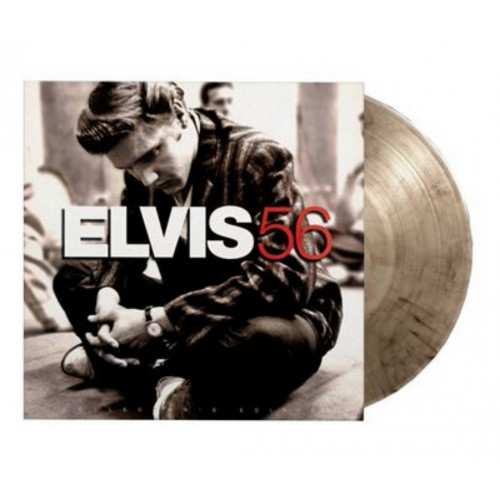 Elvis 56 &Eacute;dition Limit&eacute;e Vinyle Cristal Transparent et Noir Marbr&eacute;