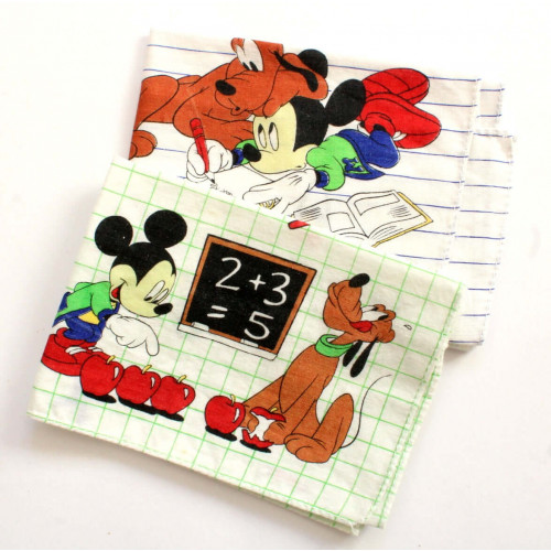 Mouchoirs en coton pour enfants Disney (Mickey, Stitch...)