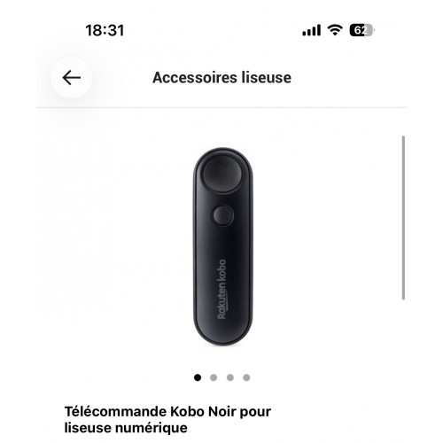 T&eacute;l&eacute;commande pour liseuse 